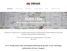 Tablet Screenshot of pg-elektro.no